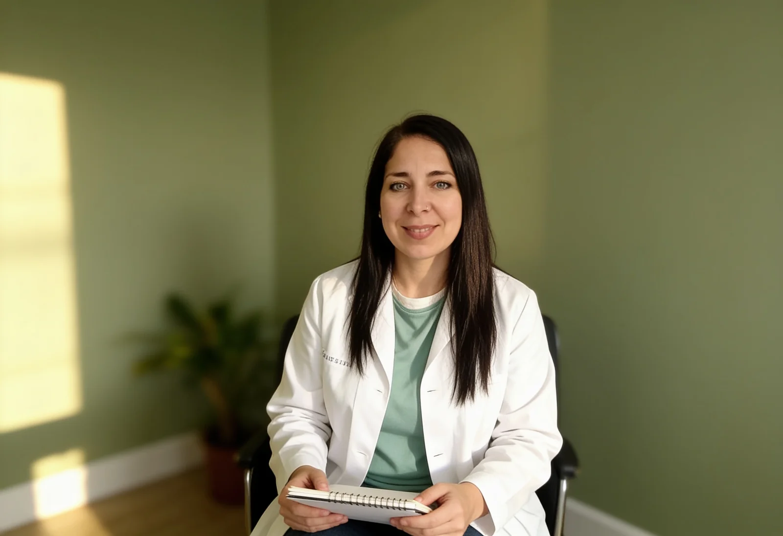 Gloria Escudero, fisioterapeuta y dietista integrativa, en su consulta de San José de la Rinconada (Sevilla)